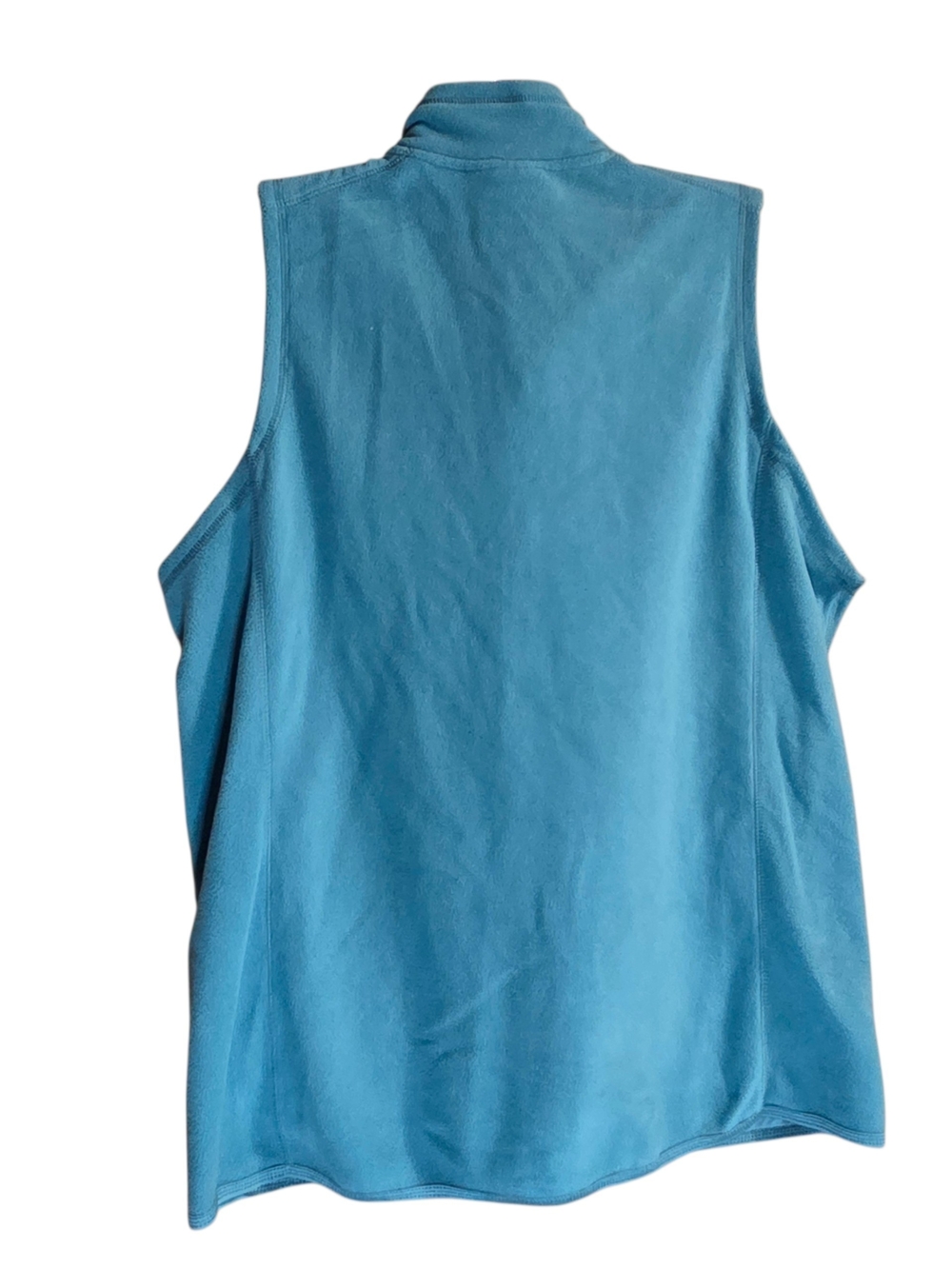 Avenue Teal Zip-Front Fleece Vest - Picture 2 of 4